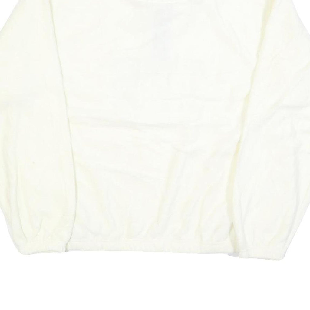 SIERRA PACIFIC Mens White Jumper Plain Crew Neck Basic Knit M Pullover Soft