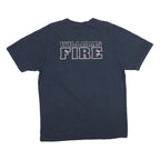 CARHARTT Mens Navy Blue Williams Fire Graphic T-Shirt M Short Sleeve Crew Neck