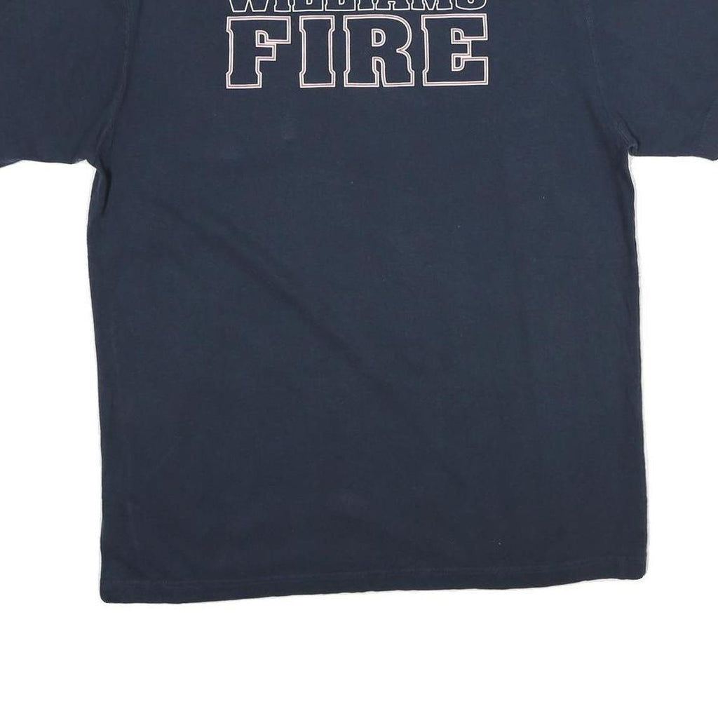 CARHARTT Mens Navy Blue Williams Fire Graphic T-Shirt M Short Sleeve Crew Neck