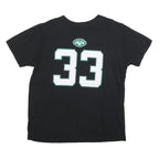 FANATICS Mens Black New York Jets 33 Adams Graphic T-Shirt XL Short Sleeve Crew