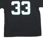 FANATICS Mens Black New York Jets 33 Adams Graphic T-Shirt XL Short Sleeve Crew