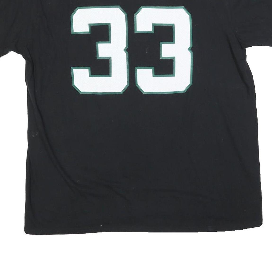 FANATICS Mens Black New York Jets 33 Adams Graphic T-Shirt XL Short Sleeve Crew