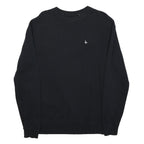 JACK WILLS Mens Black Crew Neck XS Cotton Blend Pullover Sweatshirt Classic Logo