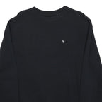 JACK WILLS Mens Black Crew Neck XS Cotton Blend Pullover Sweatshirt Classic Logo