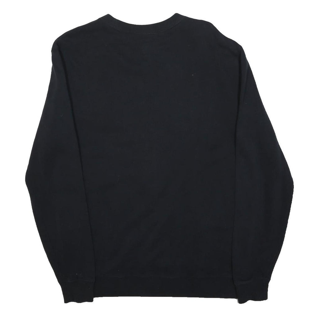 JACK WILLS Mens Black Crew Neck XS Cotton Blend Pullover Sweatshirt Classic Logo