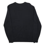 JACK WILLS Mens Black Crew Neck XS Cotton Blend Pullover Sweatshirt Classic Logo