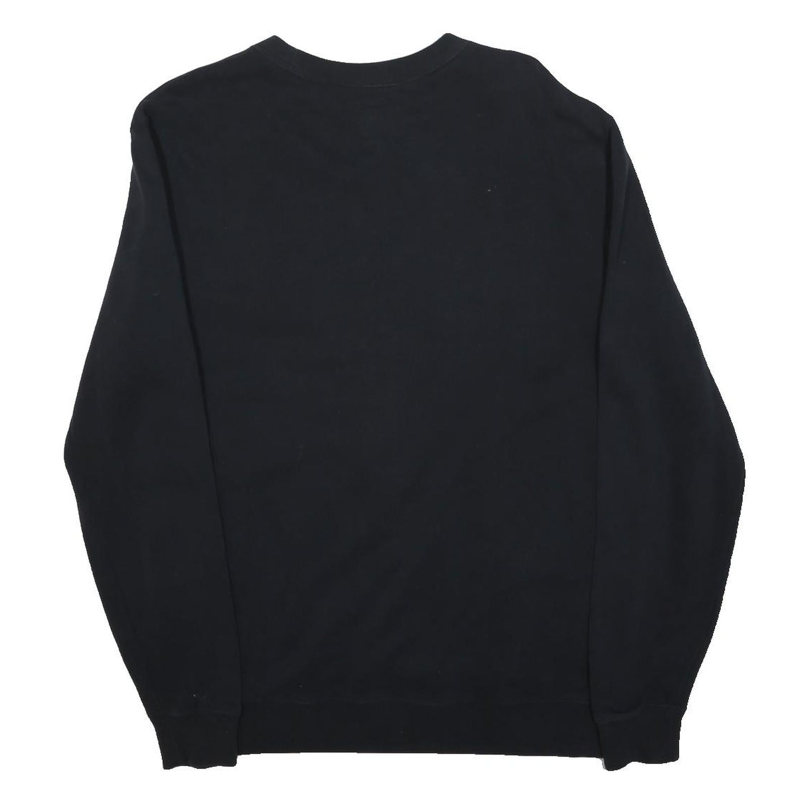 JACK WILLS Mens Black Crew Neck XS Cotton Blend Pullover Sweatshirt Classic Logo