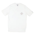 CHAMPION Mens White Indiana Hoosiers Graphic T-Shirt M Short Sleeve Crew Neck