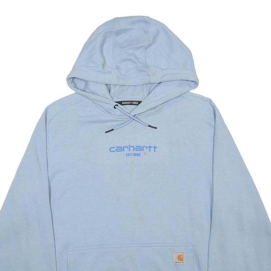 CARHARTT Mens Blue Hoodie M Cotton Blend Pullover Sweatshirt Casual