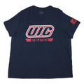 ADIDAS Mens Navy Blue UIC Athletics Graphic T-Shirt 2XL Short Sleeve Crew Neck