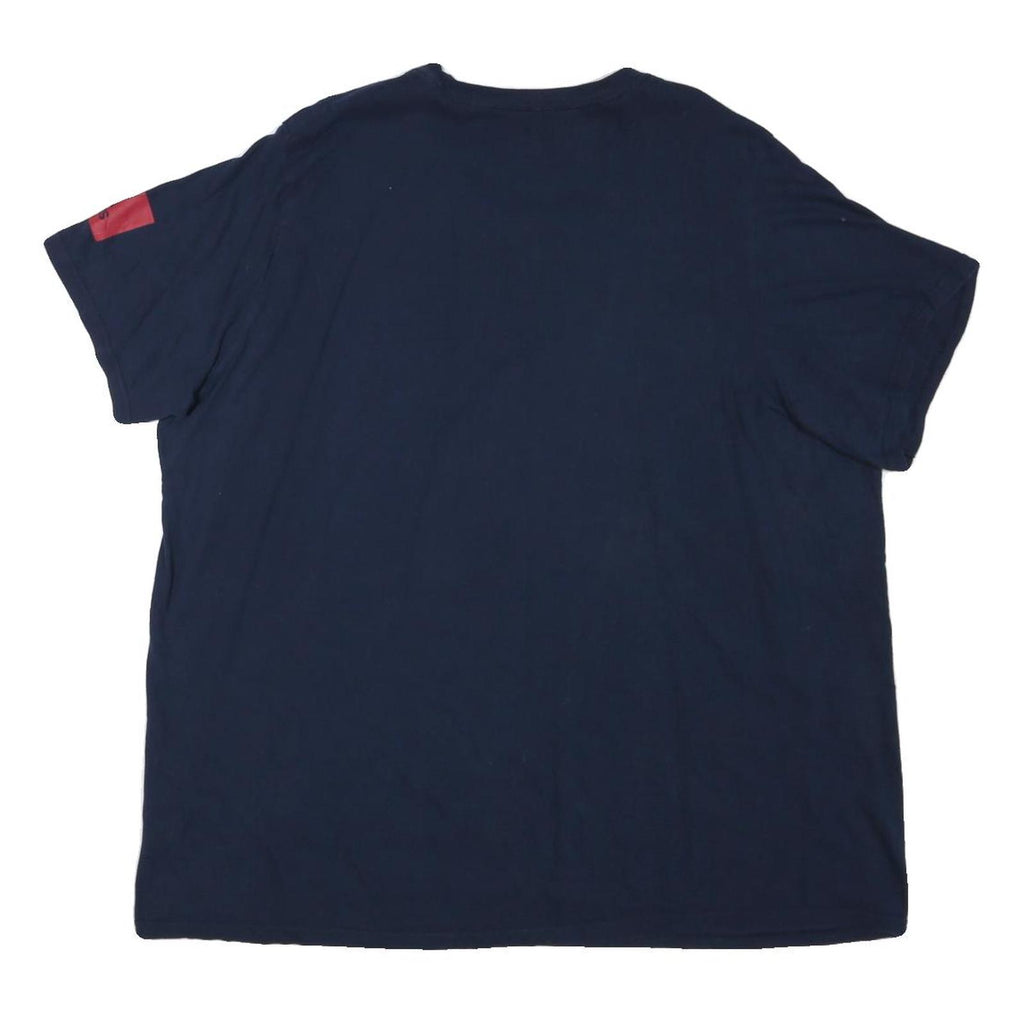 ADIDAS Mens Navy Blue UIC Athletics Graphic T-Shirt 2XL Short Sleeve Crew Neck