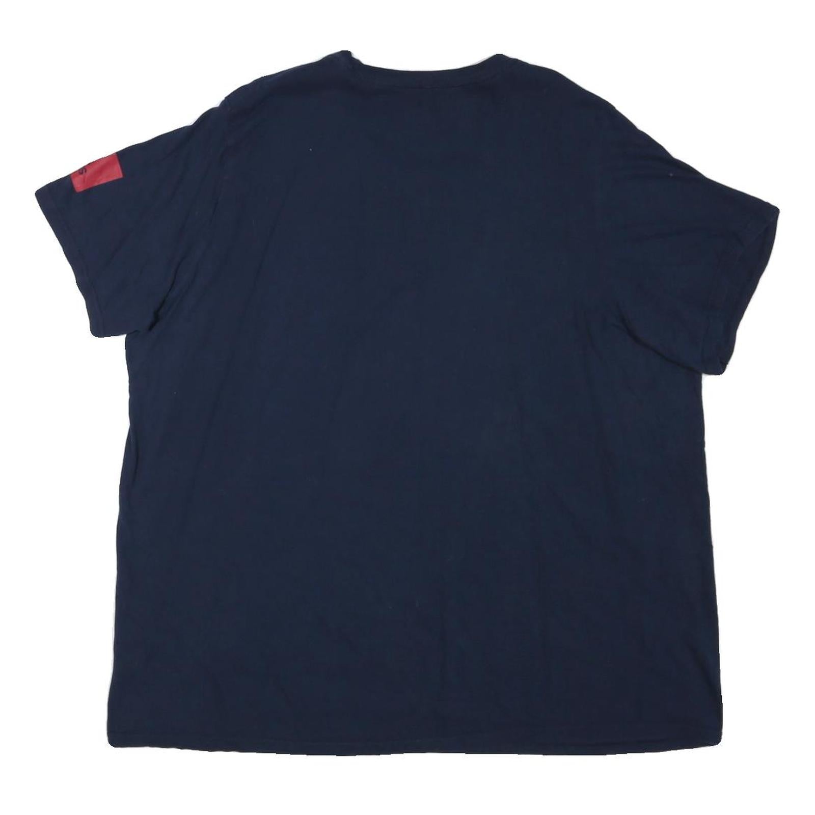 ADIDAS Mens Navy Blue UIC Athletics Graphic T-Shirt 2XL Short Sleeve Crew Neck