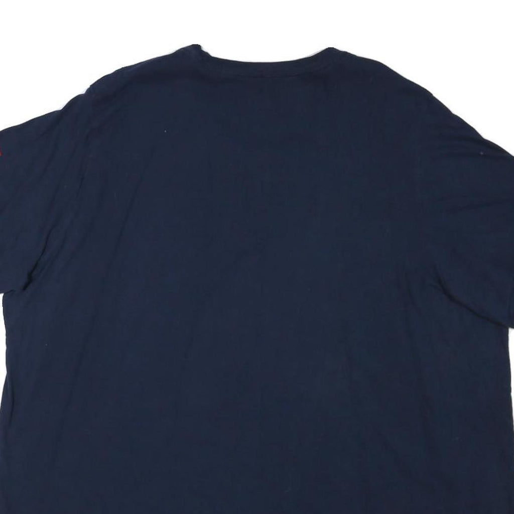 ADIDAS Mens Navy Blue UIC Athletics Graphic T-Shirt 2XL Short Sleeve Crew Neck