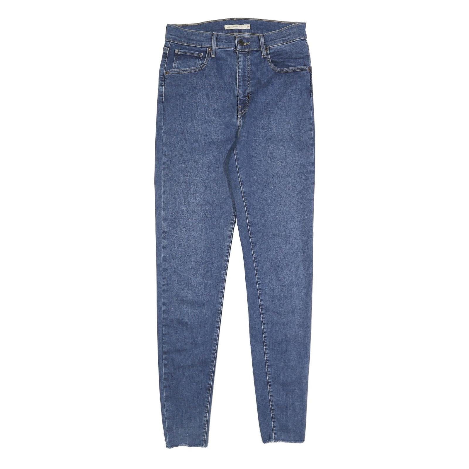 LEVI'S Mens Slim Blue Denim Jeans W28 L32 Zip Closure Classic Fit