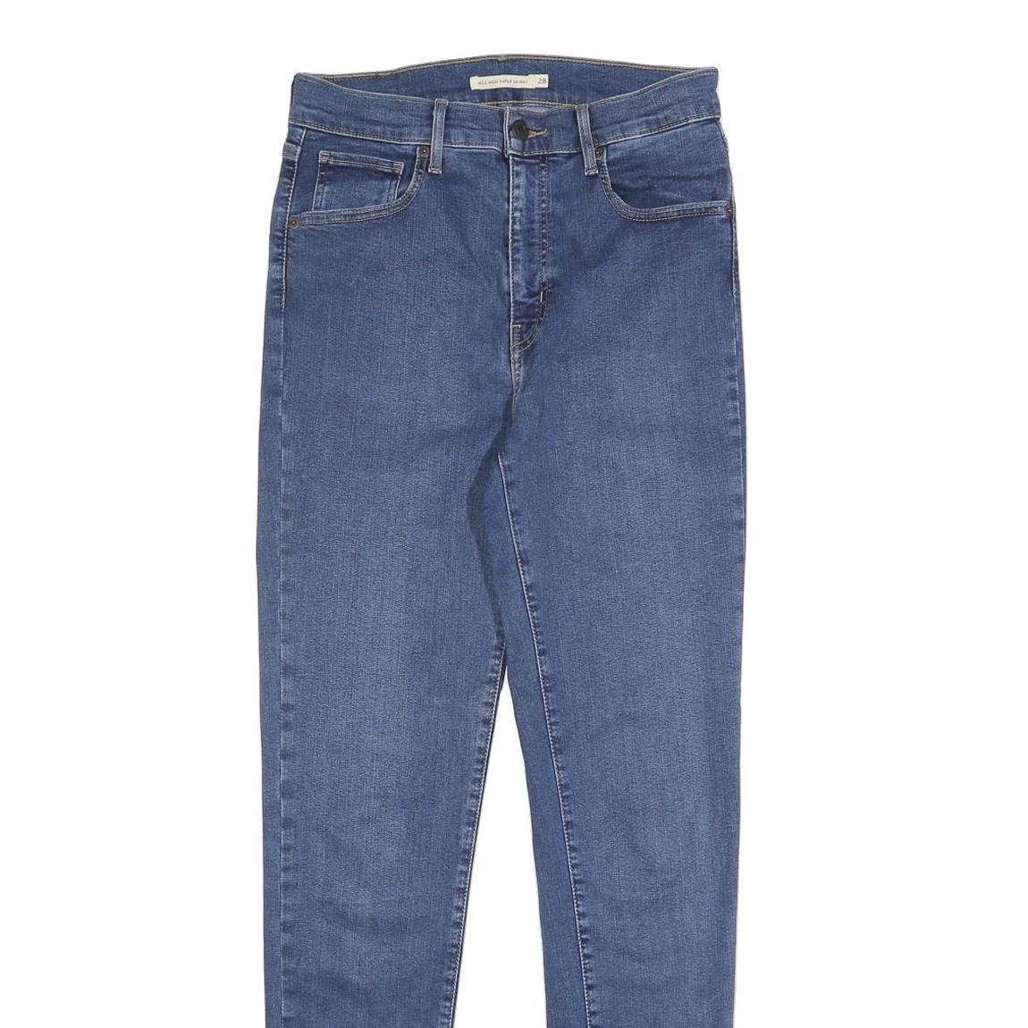 LEVI'S Mens Slim Blue Denim Jeans W28 L32 Zip Closure Classic Fit