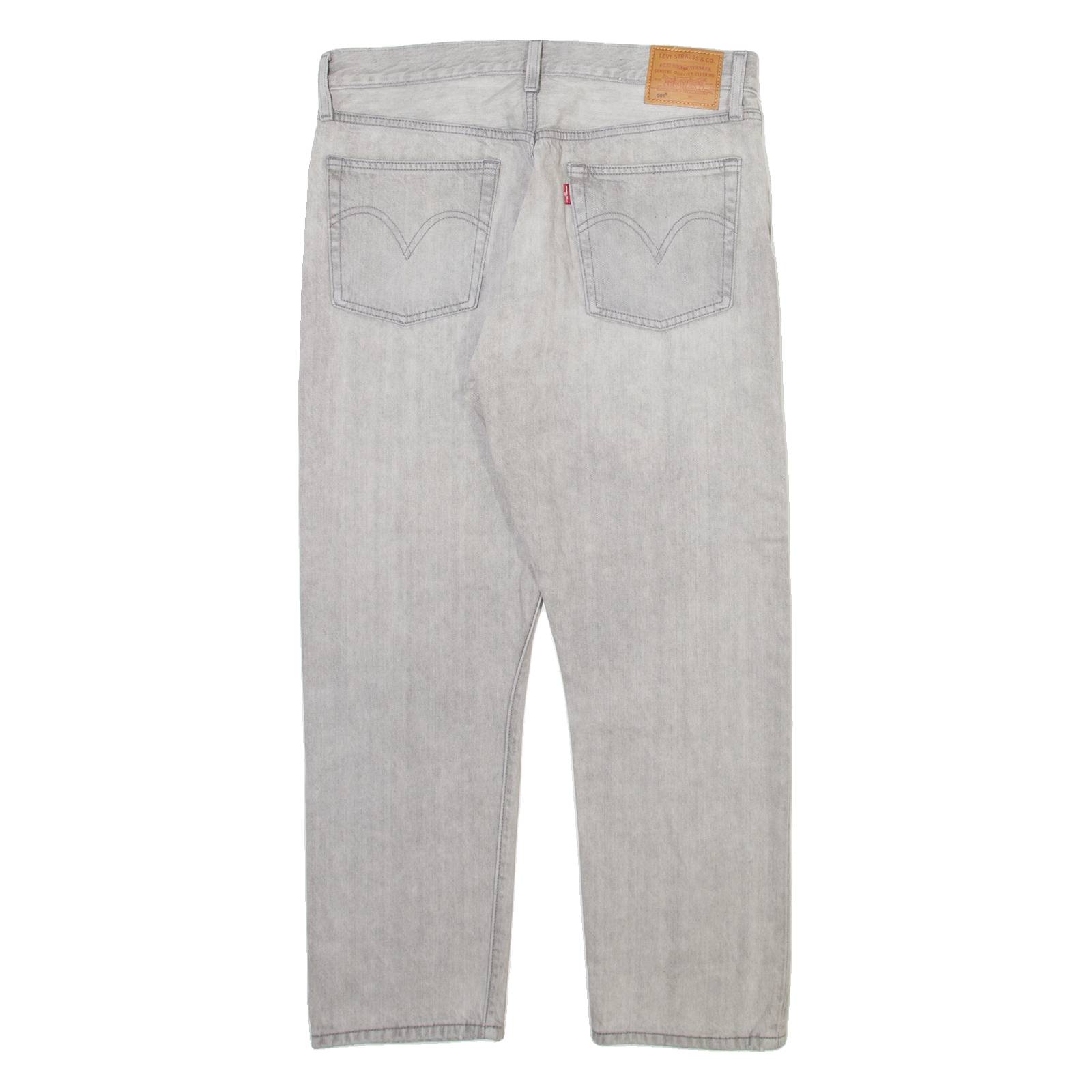 LEVI'S 501 BIG E Jeans Womens Grey Regular Straight Stone Wash W30 L26