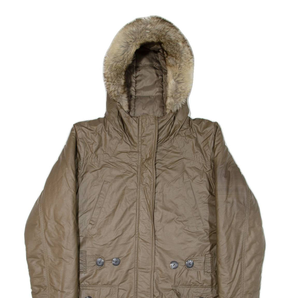 BENCH Insulated Womens Parka Coat Green Hooded XL