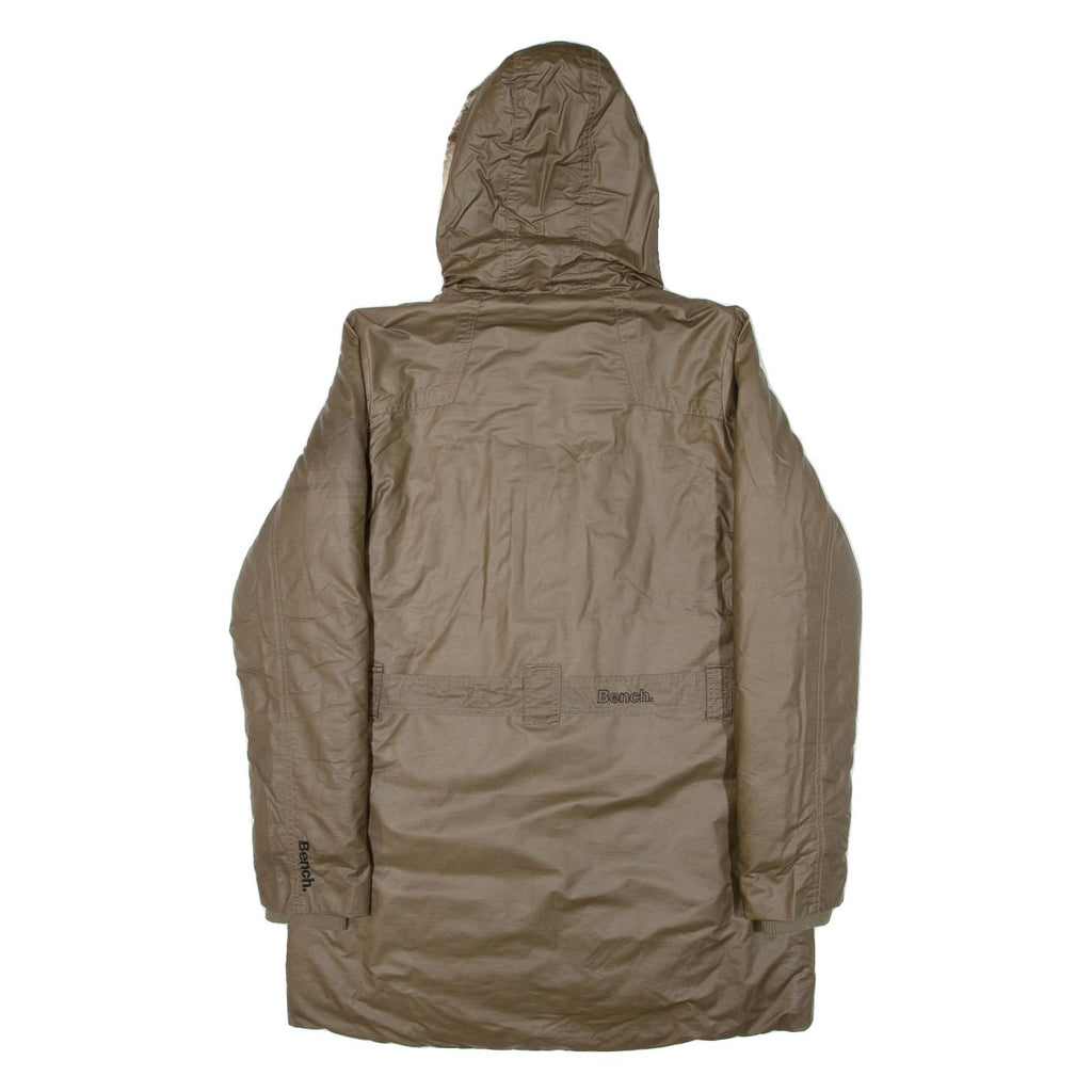 BENCH Insulated Womens Parka Coat Green Hooded XL