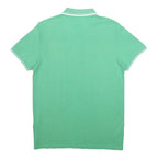 KAPPA Mens Green Polo Shirt L Cotton Short Sleeve Basic Casual Wear