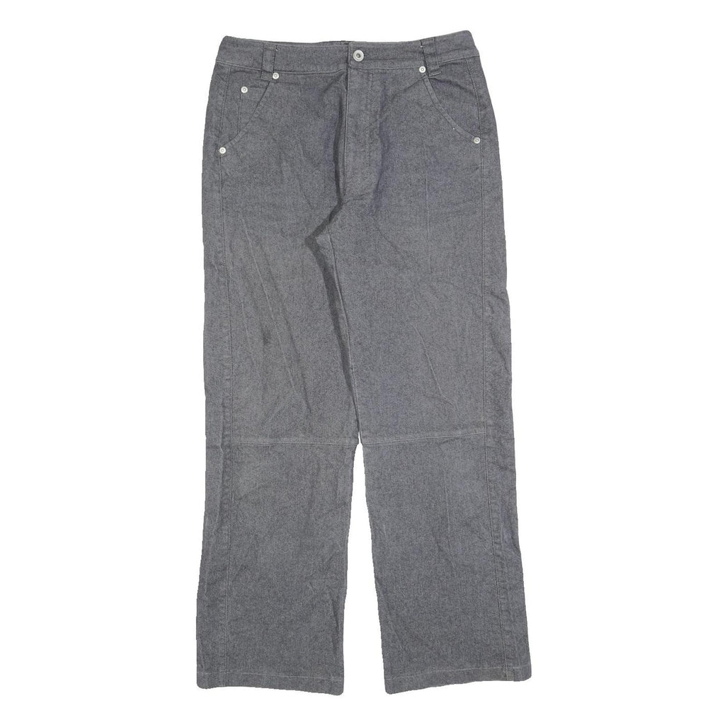 CHIEMESEE Womens Jeans Grey Regular Straight Denim W30 L28 Casual Zip Cotton