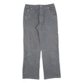 CHIEMESEE Womens Jeans Grey Regular Straight Denim W30 L28 Casual Zip Cotton