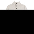 CHAPS Mens Jumper Grey Button Neck Tight Knit M
