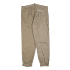 Womens Beige Relaxed Leg Trousers W36 L32 Zip Closure Lightweight Summer Casual
