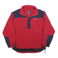 CHAPS Mens Red & Navy Outdoor Jacket M Polyester Zip Athletic Windbreaker