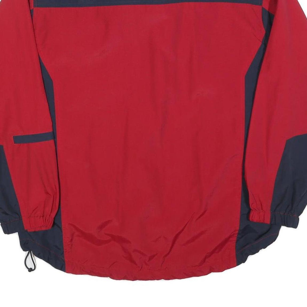 CHAPS Mens Red & Navy Outdoor Jacket M Polyester Zip Athletic Windbreaker