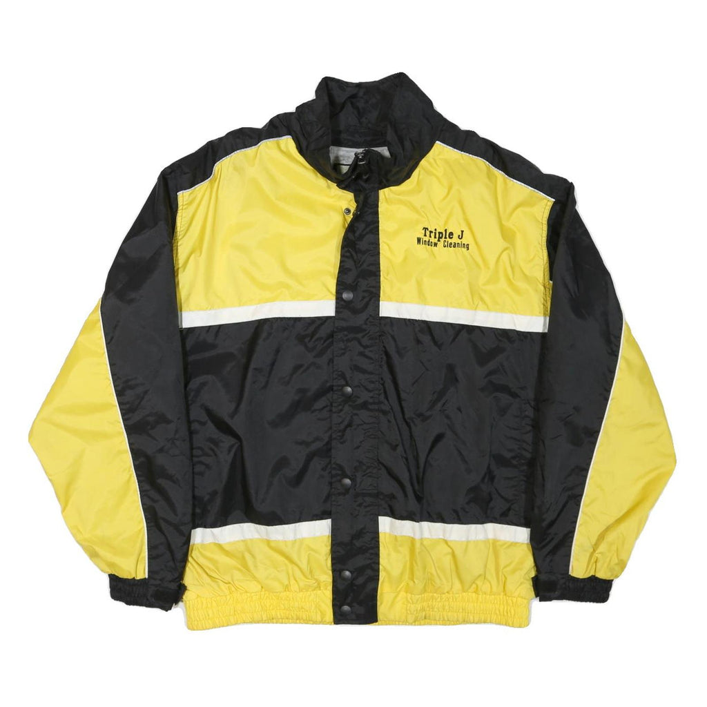 NORTH END Mens Yellow & Black Window Cleaning Workwear Nylon Zip Jacket XL