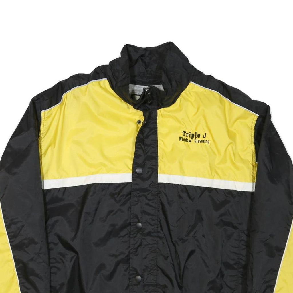 NORTH END Mens Yellow & Black Window Cleaning Workwear Nylon Zip Jacket XL