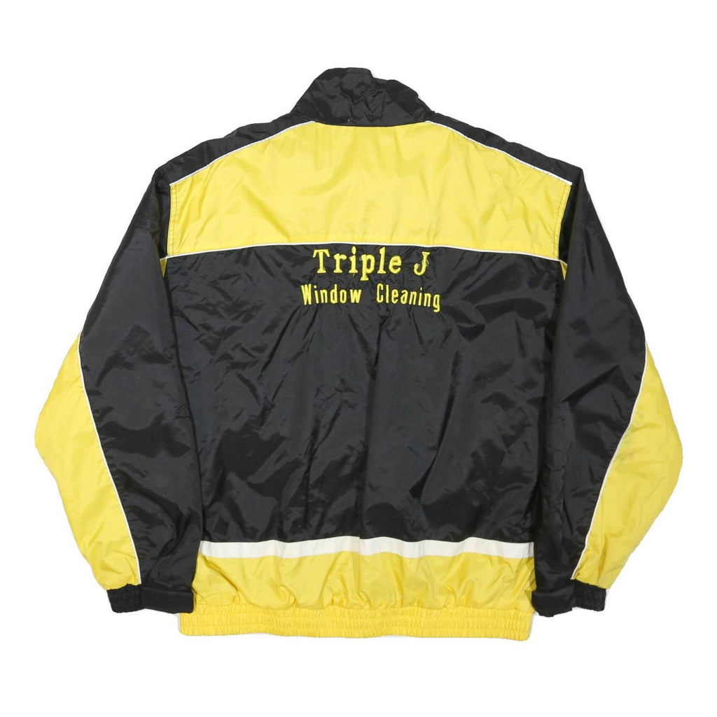 NORTH END Mens Yellow & Black Window Cleaning Workwear Nylon Zip Jacket XL