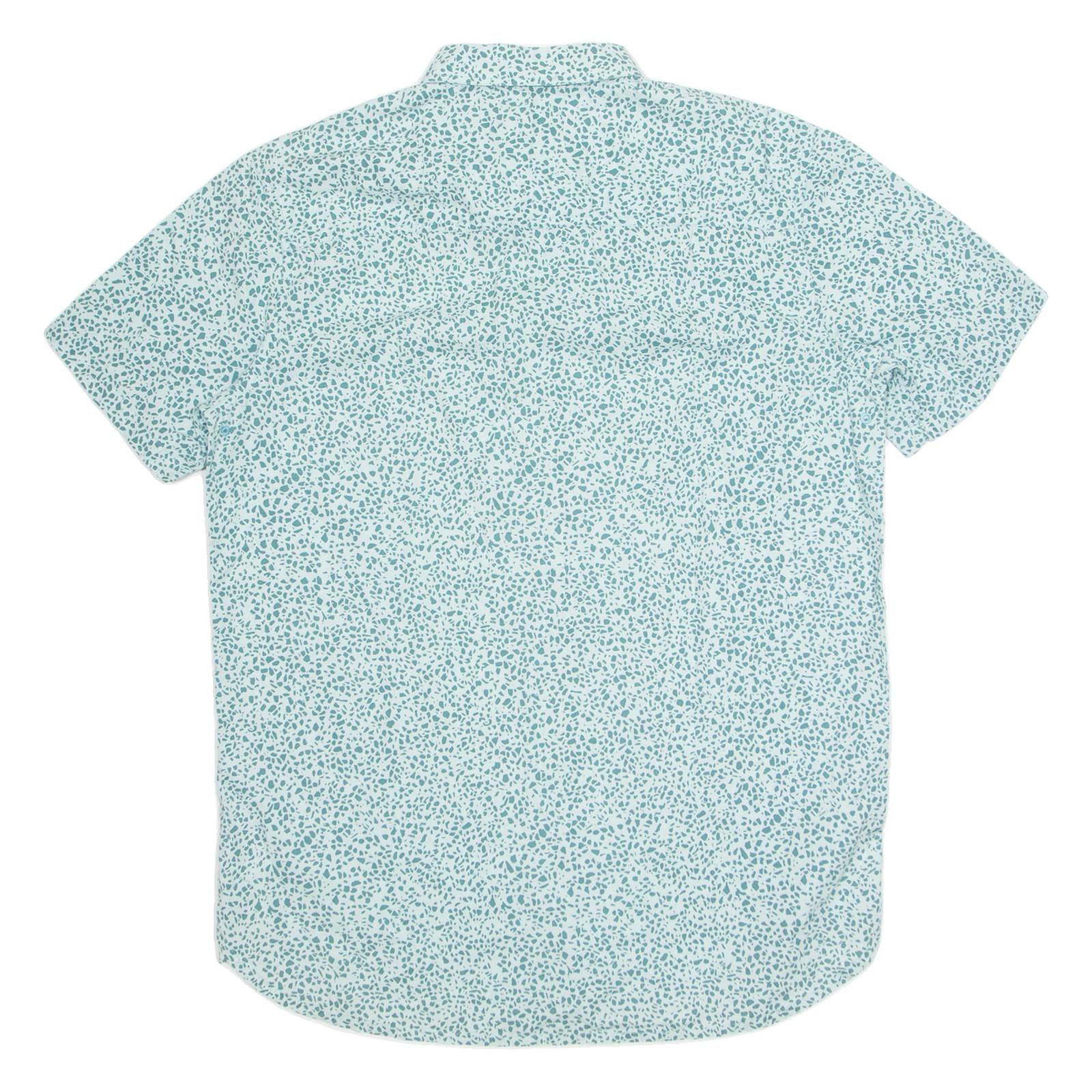 BENCH Mens Shirt Blue Crazy Pattern L