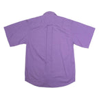 E.B. COMPANY Mens Plain Shirt Purple 90s S