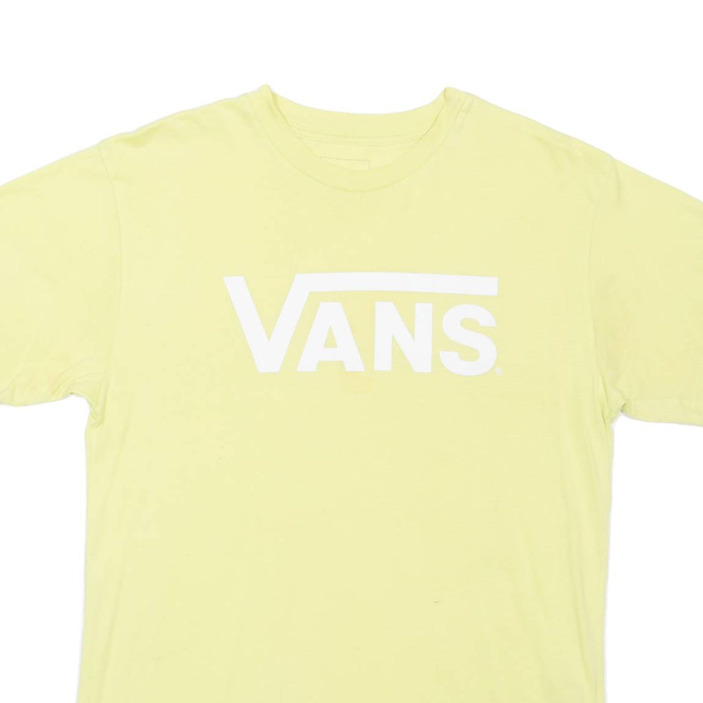 VANS Mens T-Shirt Yellow S