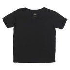 ARMANI EXCHANGE Womens Black Logo Graphic T-Shirt L Short Sleeve V-Neck Stylish