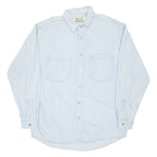 BUCKLEY BAY Mens Denim Shirt Blue Long Sleeve M