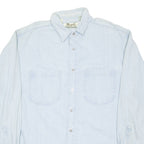 BUCKLEY BAY Mens Denim Shirt Blue Long Sleeve M