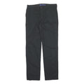 DICKIES Mens Black Regular Straight Trousers Polyester Blend W32 L30 Workwear