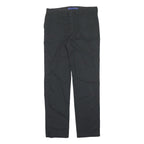 DICKIES Mens Black Regular Straight Trousers Polyester Blend W32 L30 Workwear