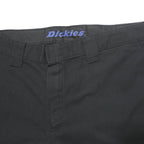DICKIES Mens Black Regular Straight Trousers Polyester Blend W32 L30 Workwear