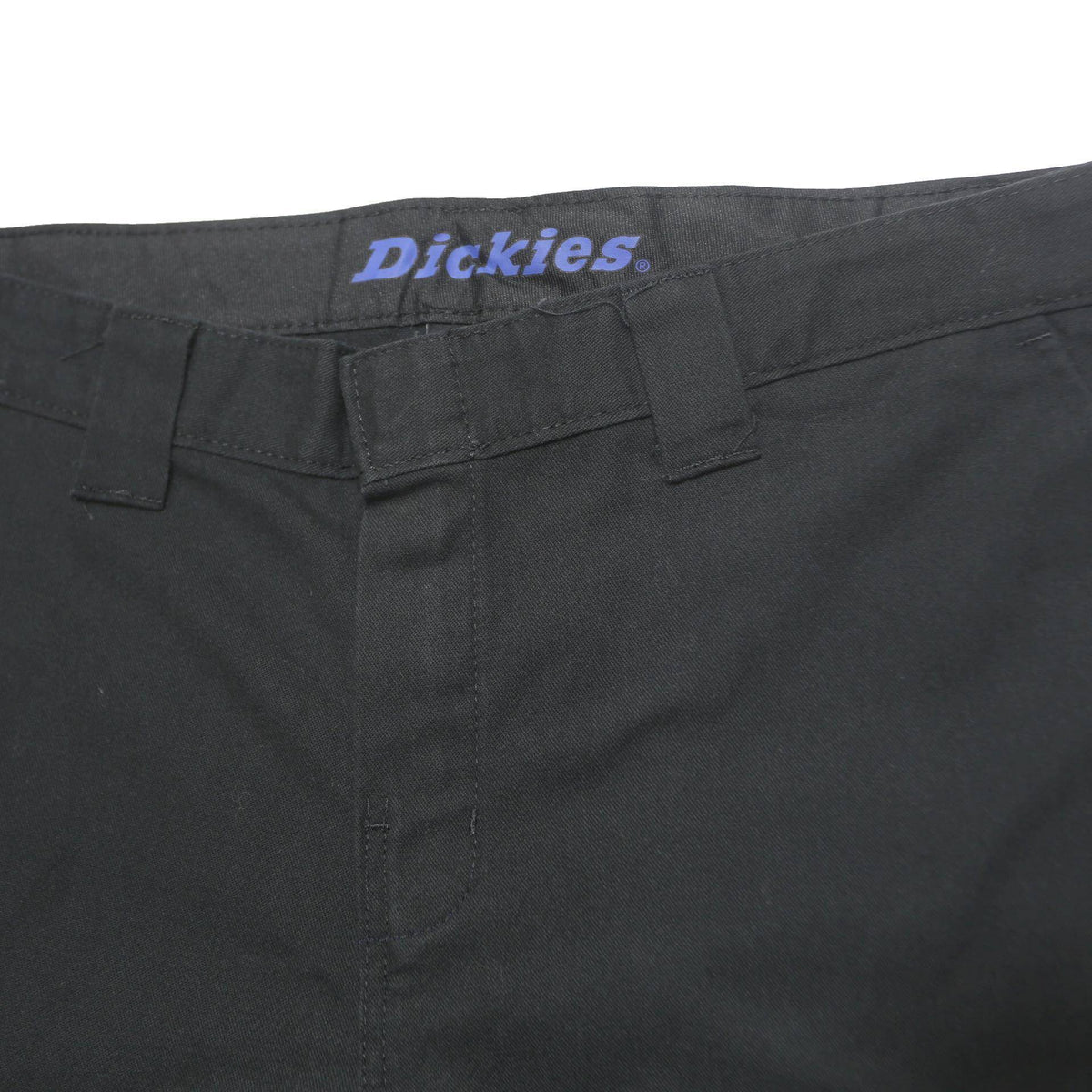 DICKIES Mens Black Regular Straight Trousers Polyester Blend W32 L30 Workwear