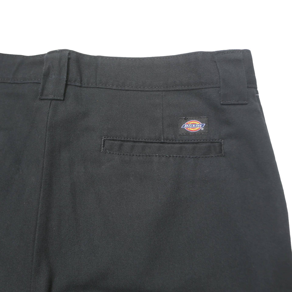 DICKIES Mens Black Regular Straight Trousers Polyester Blend W32 L30 Workwear