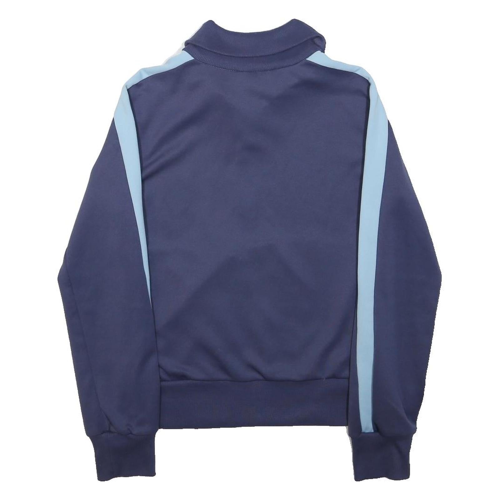 PUMA Womens Blue & Light Blue Track Jacket M Polyester Zip Plain Sportswear