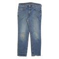 LEVI'S Mens 541 Relaxed Blue Denim Raw W32 L30 Cotton Blend Zip Jeans Casual Fit