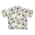 SPORTIF Mens Shirt White Crazy Pattern XL