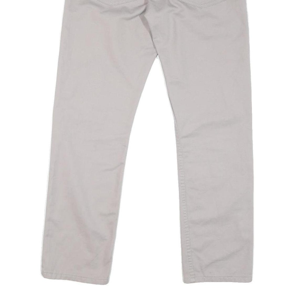 DICKIES Mens Cotton Blend Beige Regular Fit Straight Leg Trousers W34 L30