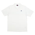 KAPPA Mens White Short Sleeve Plain Polo Shirt M Zip Collar Casual Basic