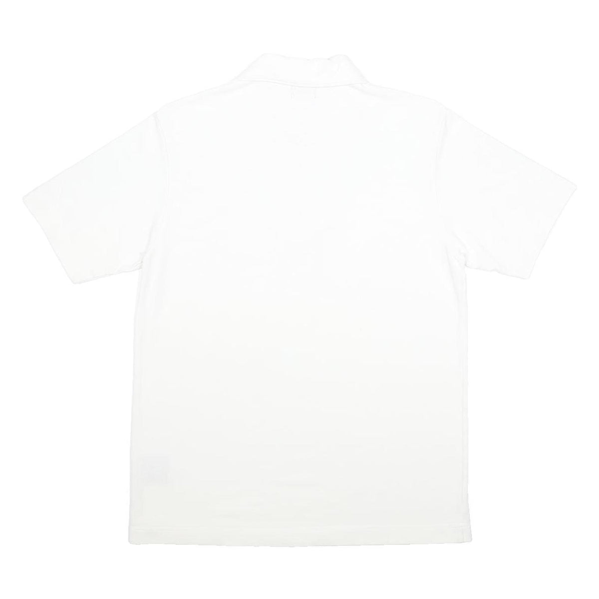 KAPPA Mens White Short Sleeve Plain Polo Shirt M Zip Collar Casual Basic