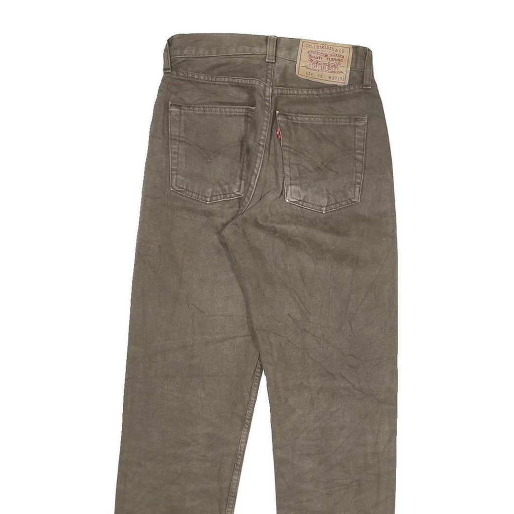 LEVI'S 534 02 Womens Jeans Slim Straight Denim Medium W24 L28 Button Closure